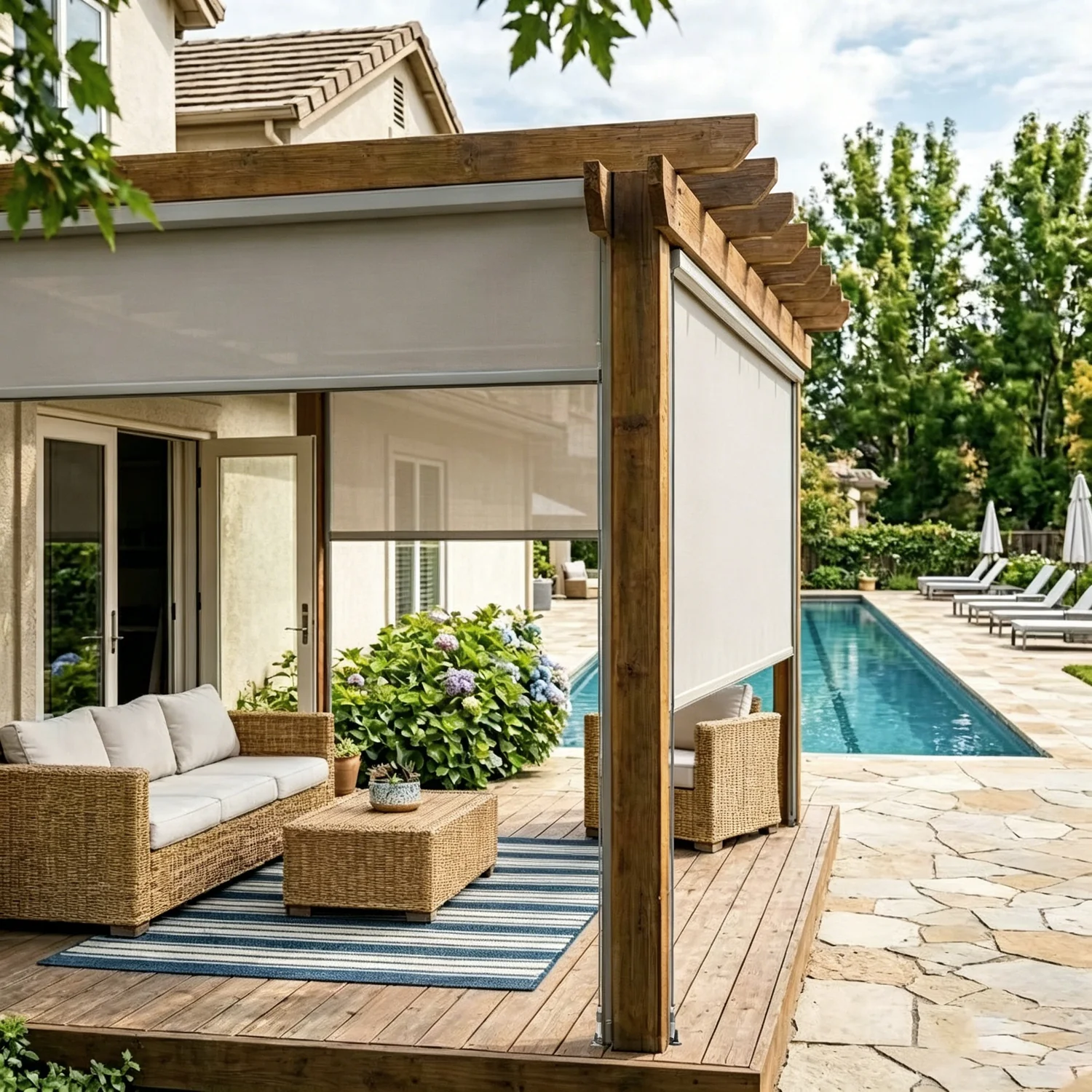 Motorized Outdoor Shades Ashland OR